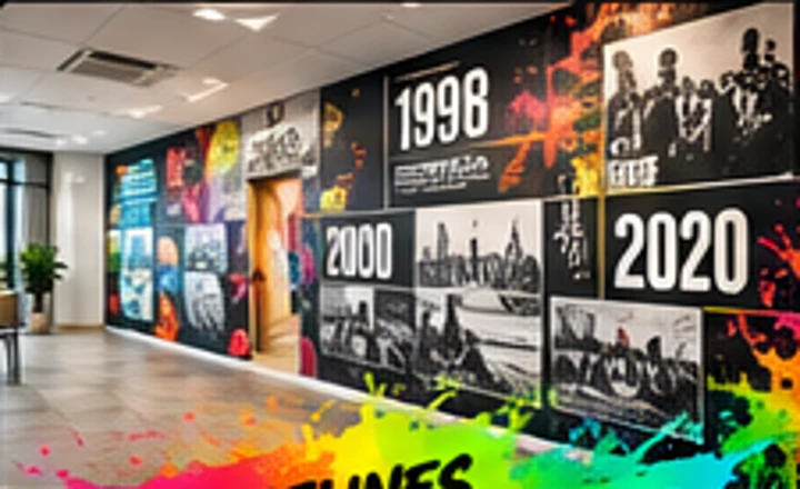 Timeline and history wall concept